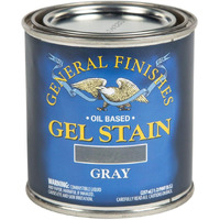 General Finishes Oil Base Gel Stain, 1/2 Pint, Gray