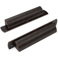Asidrama 10 Pack 3.75 Inch(96Mm) Oil Rubbed Bronze Kitchen Cabinet Handles, Cabinet Cup Pulls Kitchen Cabinet Hardware For Cupboard Drawer Pulls