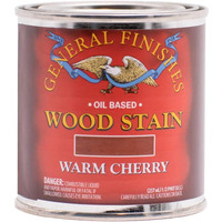 General Finishes Oil Based Penetrating Wood Stain, 1/2 Pint, Warm Cherry