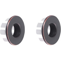 Deakyne 2 Pack Sink Overflow Ring Oil Rubbed Bronze Bathroom Vanity Sink Overflow Cover Insert In Round Trim Cap Brass Material