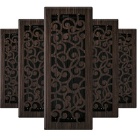 Imperial Rg3366 Wonderland Decorative Floor Register, 4 X 12-Inch, Oil Rubbed Bronze, 5 Count