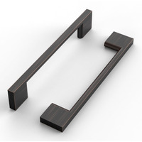 Romatee 10 Pack 5 Inch(128Mm) Cabinet Pull Oil Rubbed Bronze Kitchen Cabinets Handles Oil Rubbed Bronze Cabinet Hardware For Cupboard Square Kitchen Pulls For Cabinets Drawer Handles