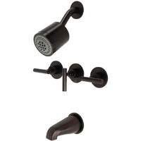 Kingston Brass Kbx8135Cml Manhattan Tub And Shower Faucet, 7.13 X 12.5 X 5.31, Oil Rubbed Bronze