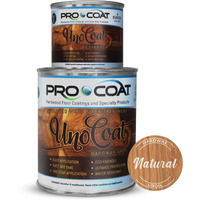 Unocoat Hardwax Uroil With Activator - Made In Usa, Advanced Wood Grain Treatment For Indoor Applications, Urethane-Modified Hard Wax Oil, For Any Wood Species-1 Pint (16Oz / 473Ml) - Natural