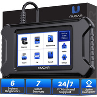 Mucar Cs6 Obd2 Scanner Diagnostic Tool, Engine Transmission Bcm Car Scanner, Abs Code Reader, Srs Tpms Scan Tool, 7 Reset Service, Oil/Epb/Sas/Tpms/Dpf/Throttle/Abs Bleed, Auto Vin, Free Update