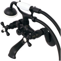 Kingston Brass Ks266Orb Kingston Clawfoot Tub Faucet, 6-Inch Adjustable Center, Oil-Rubbed Bronze
