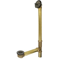 Kingston Brass Dtl1185 Made To Match Trip Lever Waste And Overflow With Grid, 23-1/4-Inch, Oil Rubbed Bronze