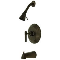 Kingston Brass Kb2635Ml Milano Tub And Shower Faucet, Oil Rubbed Bronze