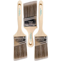 Vermeer Paint Brushes 3-Pack - 2.5"" Angle Brushes For All Latex And Oil Paints & Stains - Home Improvement - Interior & Exterior Use