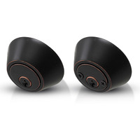 Honeywell Safes & Door Locks - Double Cylinder Deadbolt Door Lock - Double Sided Lock Reversable For Left & Right Handed Doors - Anti Bump Resistant - 3 X 5 X 8.5 In - Oil Rubbed Bronze - 8112409