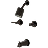 Kingston Brass Kbx8145Dl Concord Two-Handle Tub And Shower Faucet, 7.13 X 14.13 X 5.5, Oil Rubbed Bronze