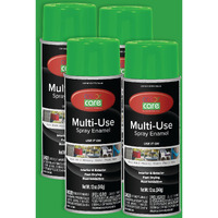 Color Care Spray Paint - 4 Pack Of 12 Oz. Cans, Oil Enamel, Rust Resistant, Quick Drying, No Drip Formula For Wood, Metal, Plastic, Masonry, Indoor & Outdoor Use (Light Green)