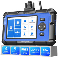 Topdon Upgraded Ad600S Obd2 Scanner, Diagnostic Tool, Abs Srs Transmission Engine Code Reader, 9 Reset Services Scan Tool, Oil/Brake/Bms/Sas/Dpf/Tpms/Ets Reset, Injector Coding, Lifetime Free Update