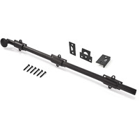 Khtumeware 18 Inches 1-Pack, Oil Rubbed Bronze Solid Brass Dutch Door Surface Slide Latches & Slide Surface Bolts, Decorative Surface Slide Bolts For Windows And Doors