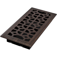 Imperial Rg3398 Templar Decorative Floor Register, 4X10 Inch, Oil Rubbed Bronze