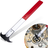 Ecocstm Seal Puller Tool, Oil Seal Removal Tool With Dual Hook, Universal Wheel Seal Twister Puller, Heavy Duty Seal Puller And Installer Kit For Oil And Grease Seals Removal