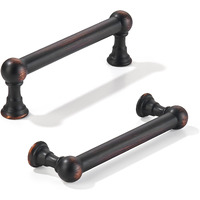 Khtumeware 10 Pack 4 Inch Hole Center Oil Rubbed Bronze Cabinet Pulls Heavy Duty Solid Cabinet Handles Cabinets Dressers Kitchens Handles Bathroom Cabinets