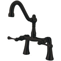 Kingston Brass Ks3235Bl Restoration Clawfoot Tub Faucet, 12.75 X 8.5 X 7, Oil Rubbed Bronze