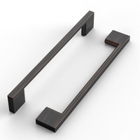 Romatee 10 Pack 6.3 Inch(160Mm) Cabinet Pull Oil Rubbed Bronze Kitchen Cabinets Handles Oil Rubbed Bronze Cabinet Hardware For Cupboard Square Kitchen Pulls For Cabinets Drawer Handles