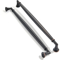 Zauyx 2 Pack 10 Inch Hole Center Oil Rubbed Bronze Cabinet Pulls Solid Heavy Duty Cabinet Pull Cabinet Handles Kitchen Cabinet Hardware Vanity Handles Bathroom Cabinet Pulls
