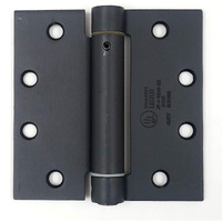 Hinge Outlet 4.5 Inch Square Spring Hinges - Commercial Grade, Adjustable Self-Closing Door Hinges For Quiet, Secure Closing (Oil Rubbed Bronze, 2 Pack)