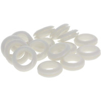 Fielect Rubber Grommet 50Pcs 18Mm Inner Dia Oil Resistant Armature Rubber Grommets For Wiring Cable White