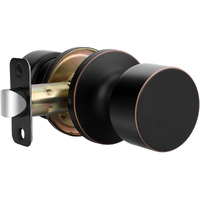 Goldenwarm Oil Rubbed Bronze Door Knobs Interior, Closet Door Knob Passage Door Knobs For Bedroom Or Bathroom (1 Pack)