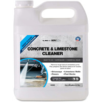 Serveon Sealants Concrete Cleaner (Concentrated Formula) Grout Stone Cleaner Water-Based Commercial Grade Outdoor Indoor Oil Stain Remover For Driveways Pavers Patios (1 Gallon) H2600
