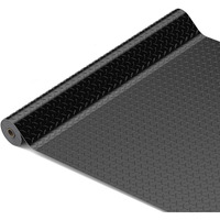 Besea 4 X 6 Ft Garage Floor Mat, Heavy Duty Diamond Plate Rubber Parking Mat - Waterproof, Oil-Resistant, Anti-Slip Flooring Roll For Under Car, Home Garage Or Workshop,1/8"" Thick