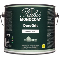 Rubio Monocoat Durogrit Outdoor Wood Oil, Stain & Sealer, 375 Ft - Salinas Blue | 1 Layer, Uv Protection For Deck, Fence & Furniture | 2.5L