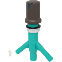 Dual Air Gap With Oil Rubbed Bronze Brass Cap For Double Drawer Or Two Separate Dishwashers With Skirted Cap And Extra Long Thread For Thick Or Thin Countertops (Ag200-304, Ag200-X04, Amerigap)