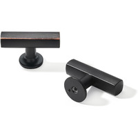 Khtumeware 10 Pack 2 Inch Oil Rubbed Bronze Cabinet Knobs For Kitchen Dresser Drawers - Solid Venetian Bronze Zinc Hardware