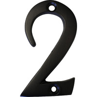 Rch Hardware No-Br235-50 Brass Number, 2 Inch, Oil Bronzed Black