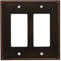 Cosmas 44098-Orb Oil Rubbed Bronze Double Gfi/Decora Rocker Wall Switch Plate Switchplate Cover