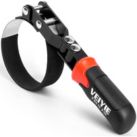 Veiyie Small Oil Filter Wrench, Oil Filter Removal Tool Fits Filters 2-3/4"" To 3-1/4"", With Nylon Anti-Slip Strap & 180 Swivel Head, Steel Band Filter Wrench For Compact Car Motorcycle Oil Change