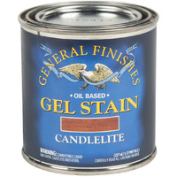 General Finishes Oil Base Gel Stain, 1/2 Pint, Candlelite