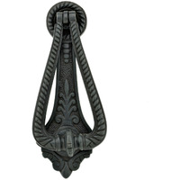Renovators Supply Manufacturing Door Knockers For Front Door 6.75 In. Oil Rubbed Bronze Finish Solid Brass Door Knocker With Mounting Hardware