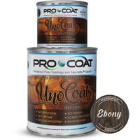 Unocoat Hardwax Uroil With Activator - Made In Usa, Advanced Wood Grain Treatment For Indoor Applications, Urethane-Modified Hard Wax Oil, For Any Wood Species-1 Pint (16Oz / 473Ml) - Ebony