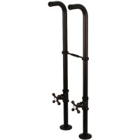 Kingston Brass Cc266S5Ax Kingston Freestanding Supply Line With Stop Valve And Handle, 28"" X 7"" (L) X 6"" (W) X 4-9/16"" (H), Oil Rubbed Bronze