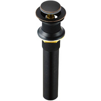 Purelux Pop Up Drain Stopper For Bathroom Faucet Vanity Or Vessel Sink Bathroom Drain Assembly No Overflow, Oil Rubbed Bronze