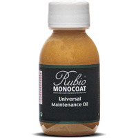Rubio Monocoat Universal Maintenance Oil, 200 Ft - White | Satin Sheen Enhancement & Protection For Indoor Wood Floor & Wooden Furniture Surfaces Treated With Oil Plus 2C | 100 Milliliter