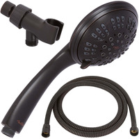 6 Function Handheld Shower Head Kit - High Pressure, Removable Hand Held Showerhead With Hose & Mount And Adjustable Rainfall Spray, 1.8 Gpm - Oil-Rubbed Bronze & California Certified