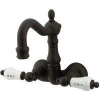 Kingston Brass Cc1073T5 Vintage 3-3/8-Inch Wall Mount Tub Faucet, Oil Rubbed Bronze
