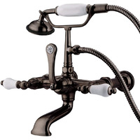Kingston Brass Cc543T5 Vintage Clawfoot Tub Faucet, 7-Inch Adjustable Center, Oil Rubbed Bronze