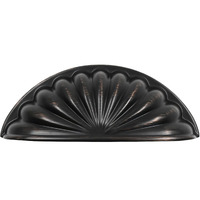 Alzassbg 10 Pack Oil Rubbed Bronze Cabinet Cup Pulls, 3 Inch(76Mm) Hole Centers Cabinet Handles Hardware Shell Bin Cup Drawer Pulls Handles Al3036Orb