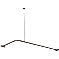 Kingston Brass Cc3145 Corner Shower Rod, Oil Rubbed Bronze