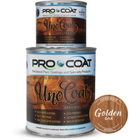 Unocoat Hardwax Uroil With Activator - Made In Usa, Advanced Wood Grain Treatment For Indoor Applications, Urethane-Modified Hard Wax Oil, For Any Wood Species-1 Pint (16Oz / 473Ml) - Golden Oak