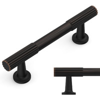 Amerdeco 10 Pack Oil Rubbed Bronze Cabinet Pulls 3 Inch(76Mm) Hole Centers Kitchen Cabinet Handles Hardware For Cabinets Cupboard Handles Zh0071