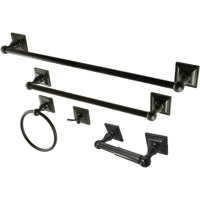 Kingston Brass Bahk3212478Orb Serano Towel Bar/Towel Ring/Toilet Paper Holder/Robe Hook, 18""/24"", Oil Rubbed Bronze