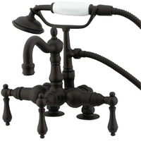 Kingston Brass Cc1013T5 Vintage Clawfoot Tub Faucet, 3-3/8-Inch Center, Oil Rubbed Bronze